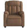 vidaXL Fauteuil de massage inclinable Marron Tissu