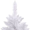 vidaXL Sapin de No&euml;l artificiel &agrave; charni&egrave;res avec support blanc 240 cm
