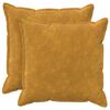 vidaXL Housse de coussin 2 pc HOUTEN Jaune 65 x 65 cm