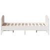 vidaXL Cadre de lit sans matelas blanc 140x200 cm bois de pin massif