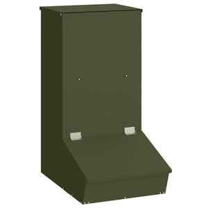 vidaXL Distributeur de porcs Vert olive 55 x 38 x 76 cm