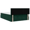 vidaXL Cadre de lit ottoman avec matelas vert fonc&eacute; 140x200 cm velours