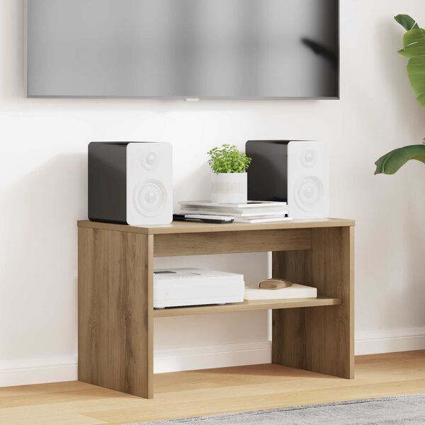 vidaXL Meuble TV Ch&ecirc;ne artisanal 60 x 35 x 40 cm Bois d'ing&eacute;nierie