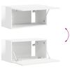 vidaXL Ensemble meuble TV 4 pcs Blanc brillant Bois d'ing&eacute;nierie