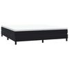 vidaXL Sommier &agrave; lattes de lit avec matelas noir 200x220 cm velours