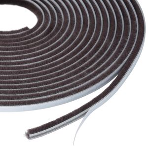 vidaXL Joint brosse autocollant pour porte 5 m PP Marron