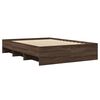 vidaXL Cadre de lit sans matelas ch&ecirc;ne marron 120x190 cm