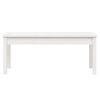 vidaXL Banc de jardin blanc 109x44x45 cm bois massif de pin