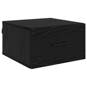 vidaXL Cabinet de chevet Ch&ecirc;ne noir 35 x 35 x 20 cm Bois d'ing&eacute;nierie