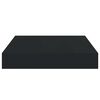 vidaXL &Eacute;tag&egrave;res murales flottantes 2 pcs noir 23x23,5x3,8 cm MDF