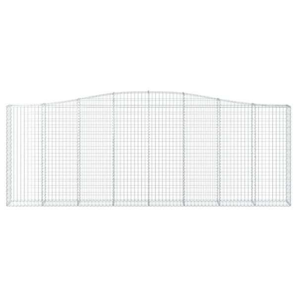 vidaXL Paniers &agrave; gabions arqu&eacute;s 10 pcs 400x30x140/160 cm Fer galvanis&eacute;