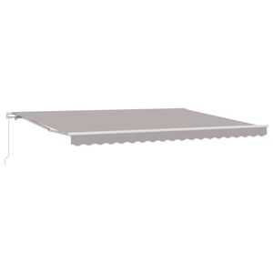 vidaXL Auvent Gris clair 450 x 300 x 165 cm Polyester et m&eacute;tal