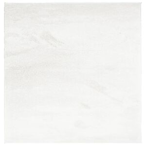 vidaXL Tapis OVIEDO &agrave; poils courts cr&egrave;me 120x120 cm