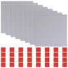 vidaXL Miroirs 8 pc Argent&eacute; 20,5 x 20,5 x 0,4 cm