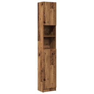 vidaXL Armoire de salle de bain vieux bois bois d'ing&eacute;nierie