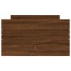 vidaXL Cadre de lit avec tiroirs sans matelas ch&ecirc;ne marron 90x200 cm