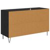 vidaXL Buffet Ch&ecirc;ne noir 100 x 36 x 60 cm Bois d'ing&eacute;nierie