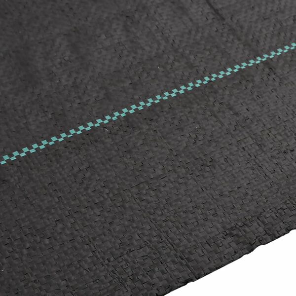 vidaXL Membrane anti-mauvaises herbes noir 4x25 m PP