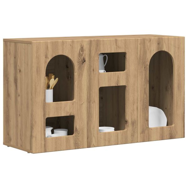 vidaXL Buffet Ch&ecirc;ne artisanal 100 x 35 x 59 cm Bois d'ing&eacute;nierie