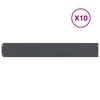 vidaXL Bordures pelouse 10pcs anthracite 15x103cm acier lamin&eacute; &agrave; froid