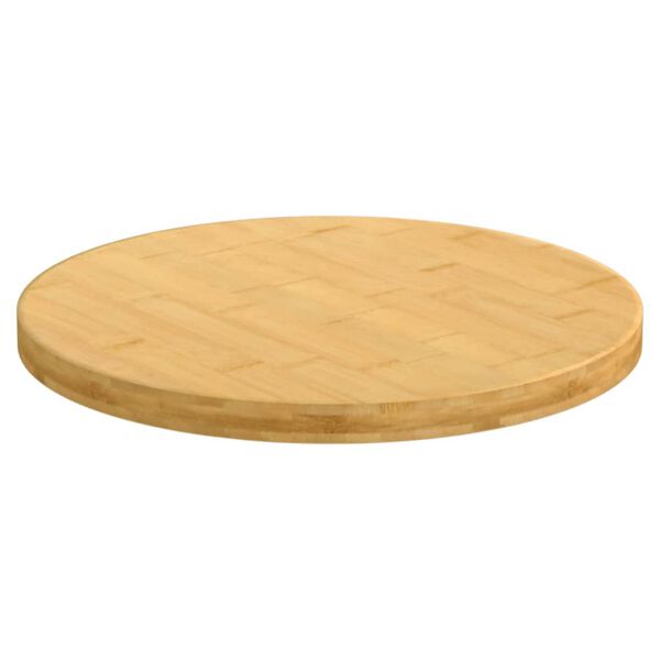 vidaXL Dessus de table Ø30x2,5 cm bambou