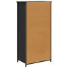 vidaXL Haut Armoire Ch&ecirc;ne noir 62 x 36 x 121,5 cm Bois d'ing&eacute;nierie