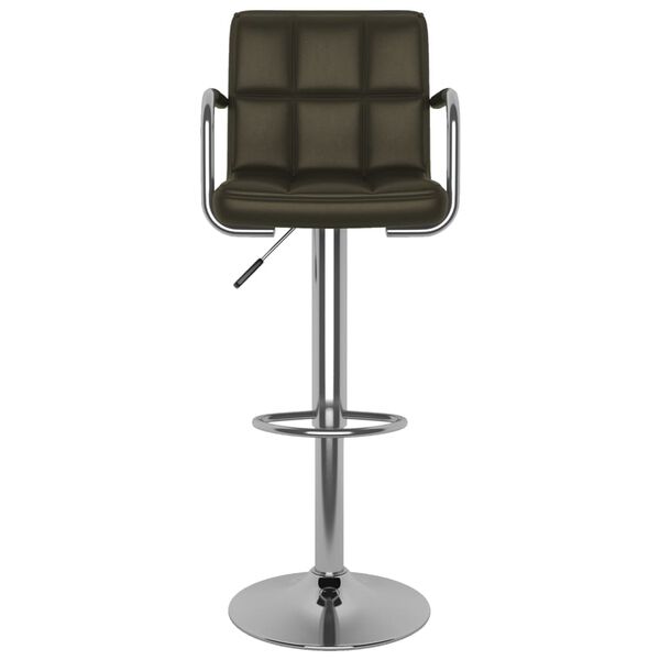 vidaXL Tabouret de bar Marron Similicuir
