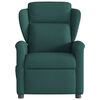 vidaXL Fauteuil de massage inclinable électrique Vert foncé Tissu