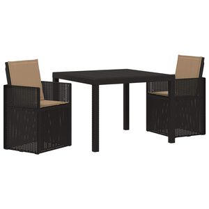 vidaXL Ensemble de salle &agrave; manger pour jardin 3 pc Anthracite et taupe