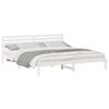 vidaXL Cadre de lit avec t&ecirc;te de lit Blanc 180 x 210 cm Pin massif