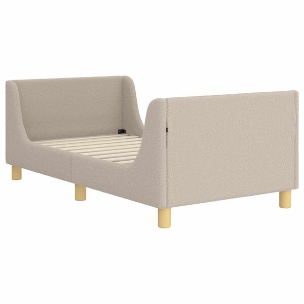 vidaXL Cadre de lit pour enfants avec t&ecirc;te de lit Gris clair