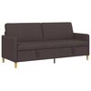 vidaXL Sofa avec rangement Marron fonc&eacute; 192 x 78 x 87 cm Polyester