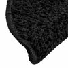 vidaXL Tapis d'escalier 20 pi&egrave;ces 56 x 17 x 3 cm Noir Demi-rond