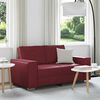 vidaXL Canap&eacute; Bordeaux 160 x 78 x 84 cm tissu