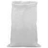 vidaXL Sacs tiss&eacute;s 10 pi&egrave;ces Blanc 65 x 115 cm PP
