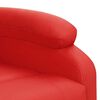vidaXL Fauteuil de massage Rouge Similicuir