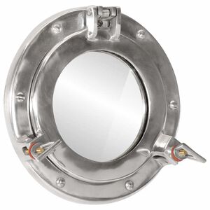 vidaXL Miroir en forme de hublot mural &Oslash;23 cm&nbsp;aluminium et verre