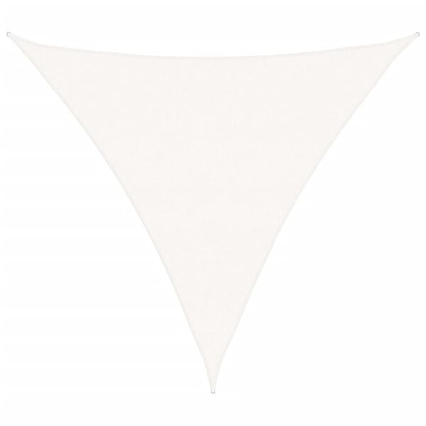 vidaXL Voile d'ombrage PEHD Triangulaire 5 x 5 x 5 m Blanc
