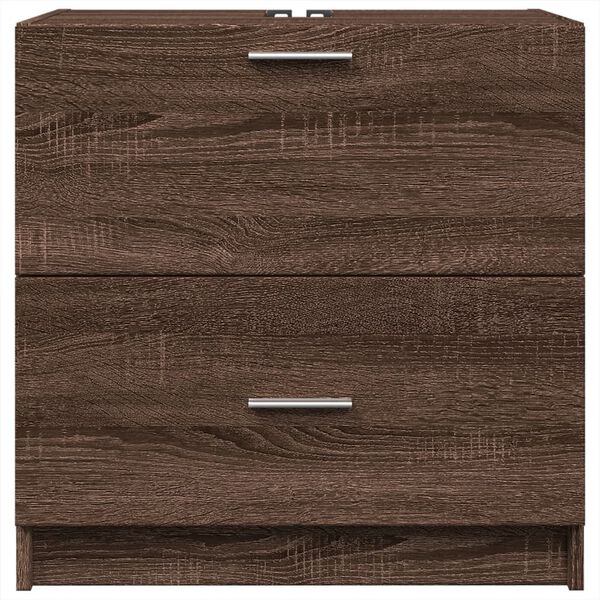 vidaXL Meuble d'&eacute;vier ch&ecirc;ne marron 59x37x59 cm bois d'ing&eacute;nierie