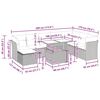 vidaXL Salon de jardin avec coussins 9 pcs noir r&eacute;sine tress&eacute;e acacia