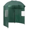 vidaXL Parapluie de p&ecirc;che Vert 220x193 cm
