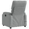 vidaXL Fauteuil inclinable de massage gris clair tissu