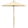 vidaXL Parasol de jardin &Oslash; 210 x 237 cm Bois d'eucalyptus massif