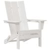 vidaXL Chaise Adirondack pliante Blanc 74.5 x 80.5 x 90cm HDPE