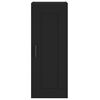 vidaXL Buffet haut Noir 34,5x34x180 cm Bois d'ingénierie