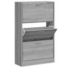 vidaXL Armoire &agrave; chaussures Sonoma gris 63x24x103 cm Bois d'ing&eacute;nierie