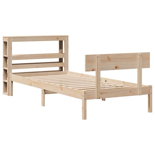 vidaXL Cadre de lit sans matelas 90x200 cm bois de pin massif