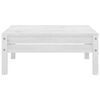 vidaXL Salon de jardin 9 pcs Blanc Bois de pin massif