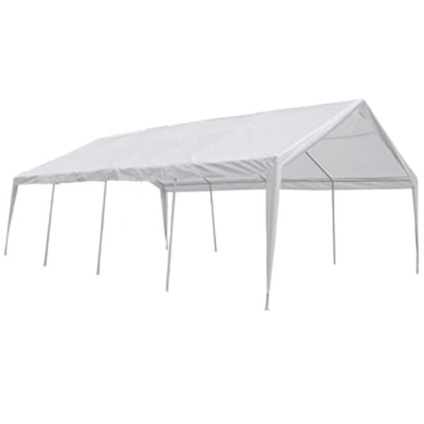 vidaXL Chapiteau de réception Blanc 8 x 4 m
