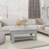 vidaXL Table basse sonoma gris 102x55x42 cm bois d'ing&eacute;nierie